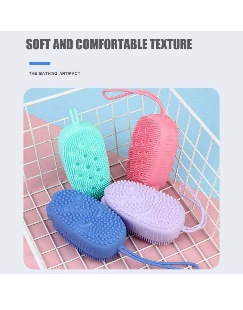 Homebakersmart Bubble bath brush
Material:-silicone