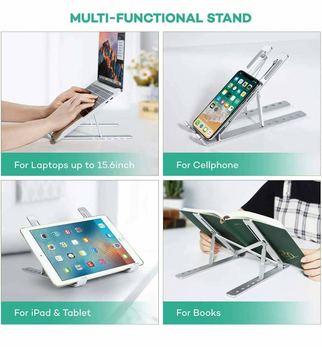 Homebakersmart Adjustable Aluminium  Laptop Stand