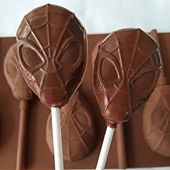 Silicone Spiderman Lollipop Mould