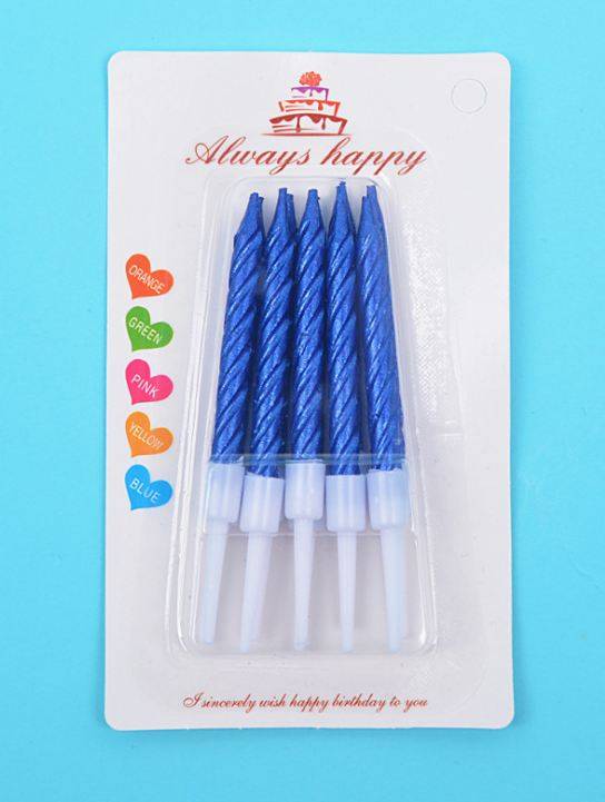 Small Spiral Birthday Candle
Pack of 10 
Random colour