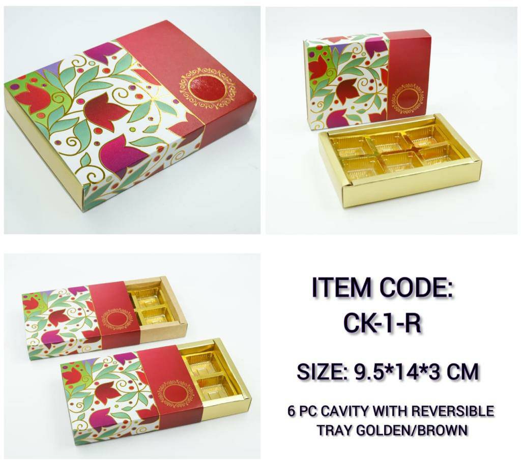 6 cavity chocolate box