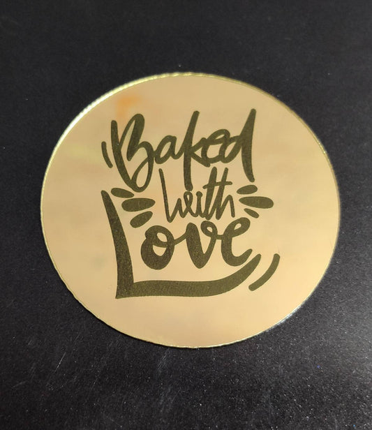 baked with love coin topper