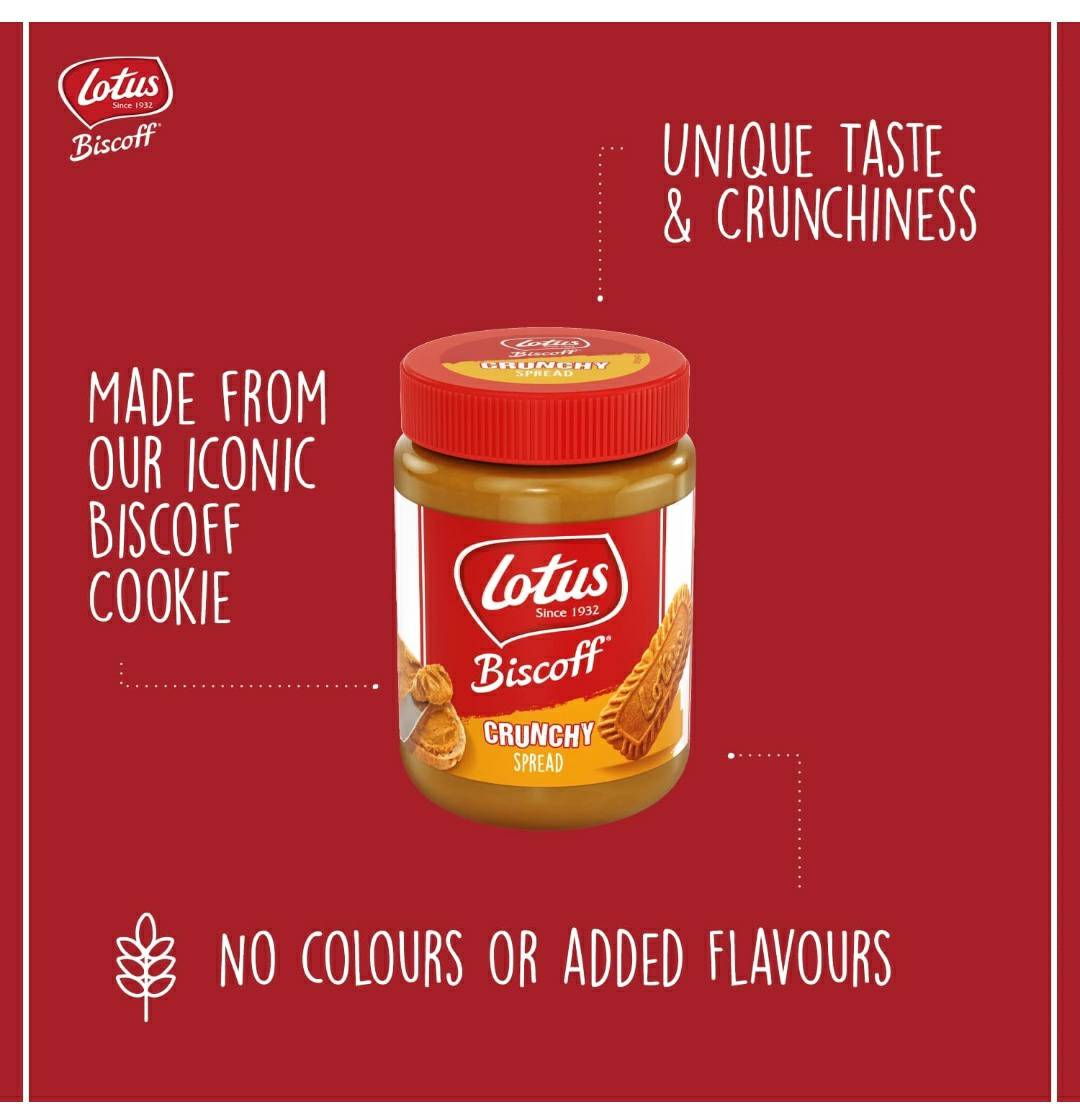 Lotus Biscoff Crunchy spread imported 380 gram