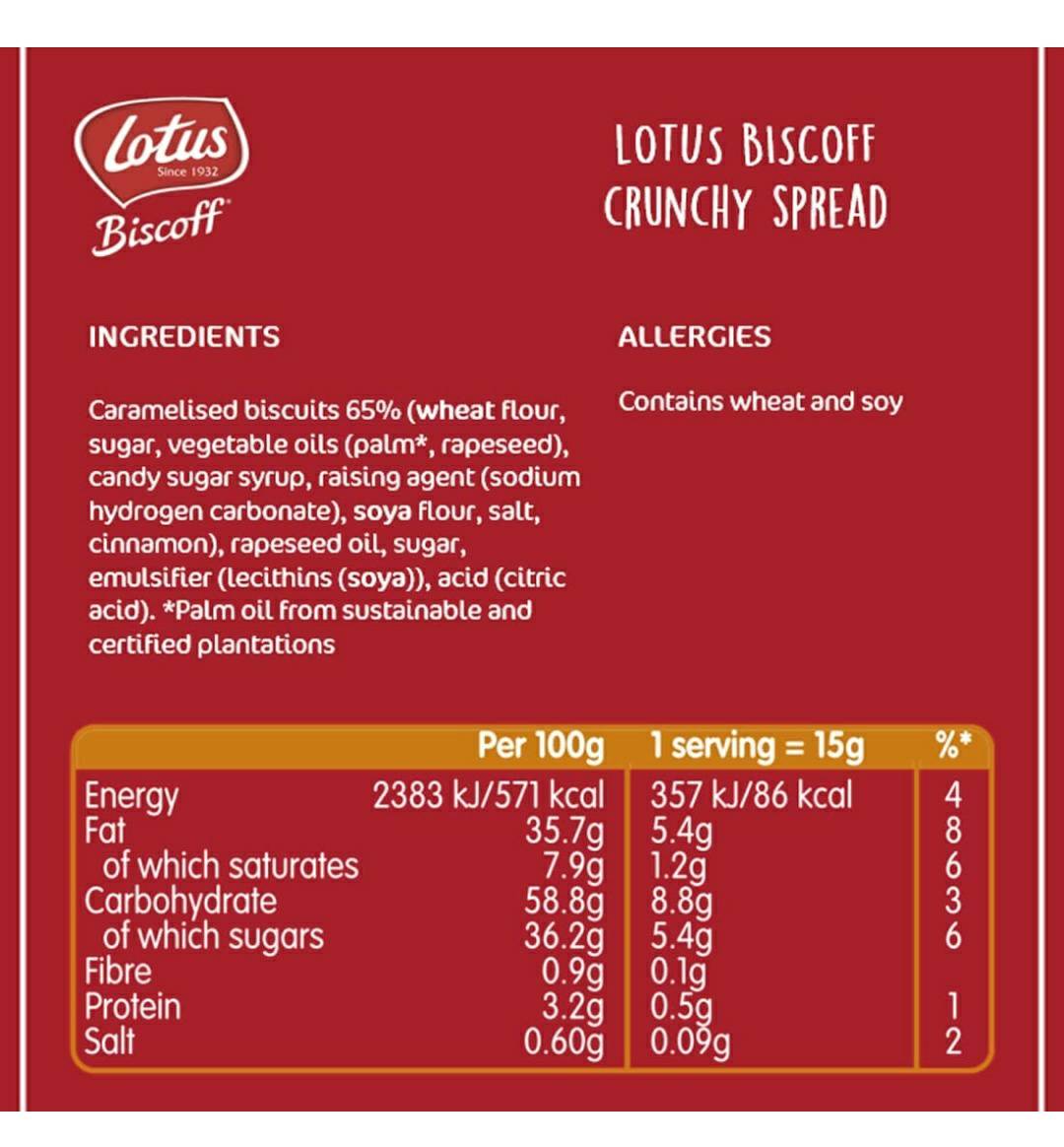 Lotus Biscoff Crunchy spread imported 380 gram