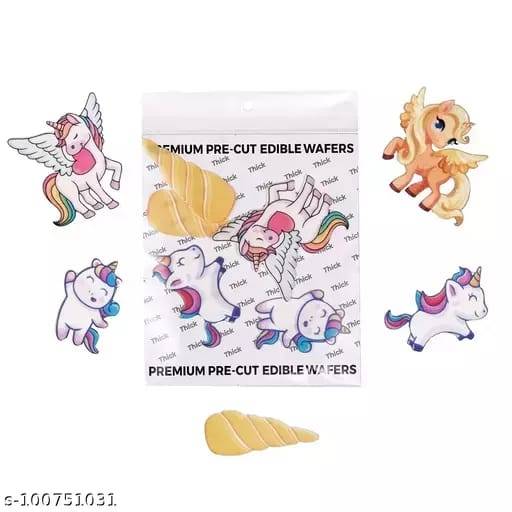 Tastycrafts Pre-Cut Wafer Paper Unicorn - 10 Pcs (WPC-607)