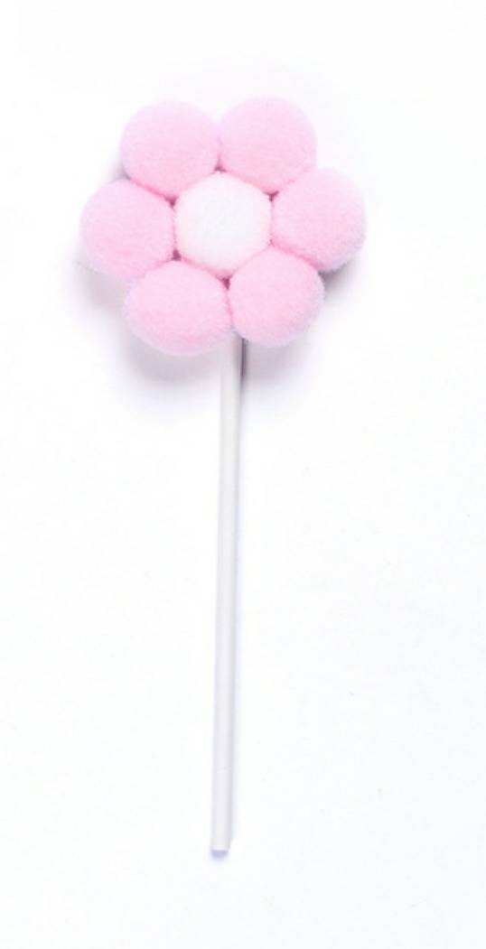 Soft Pompom Flower Cake Topper