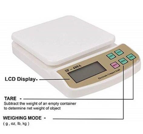 Digital Kitchen Weighing Machine with LCD Display (10kg)