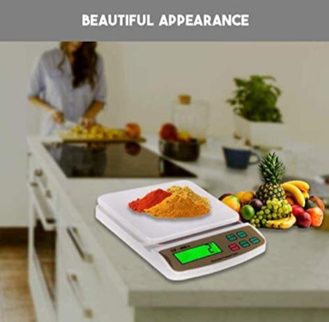 Digital Kitchen Weighing Machine with LCD Display SF400A (10kg)