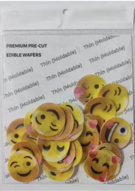 Emoji  Edible Pre-Cut Wafers (WPC-609)