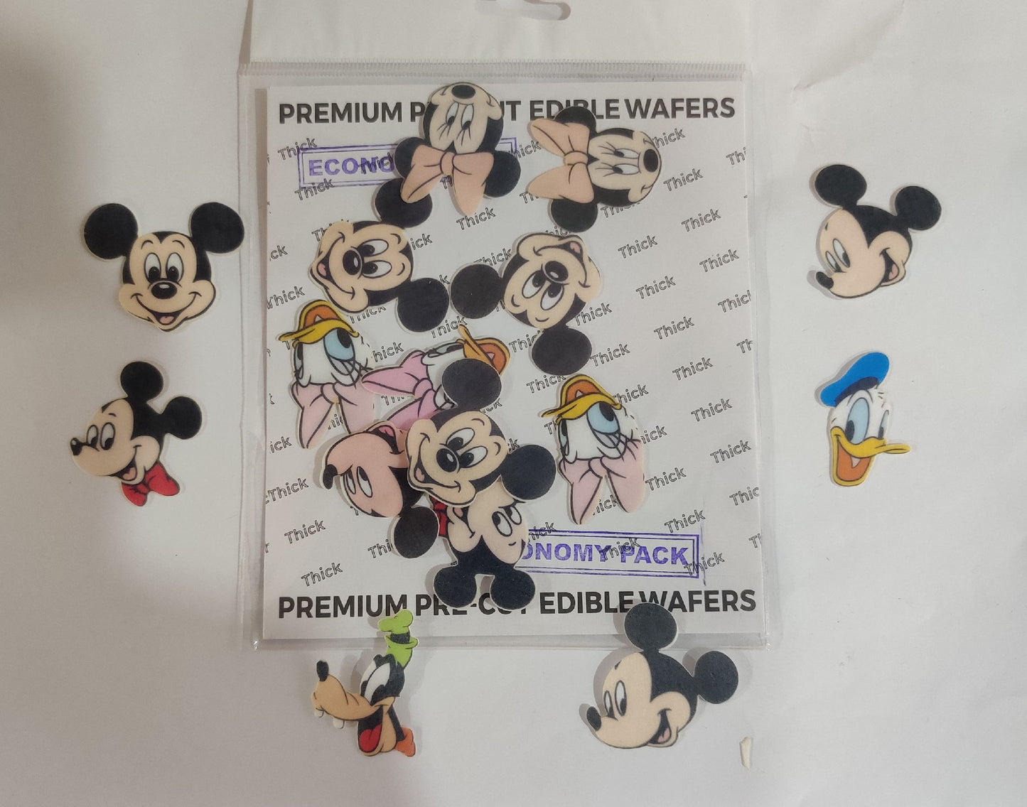 Mickey Family Faces Edible Pre-Cut Wafers (WPC-601)