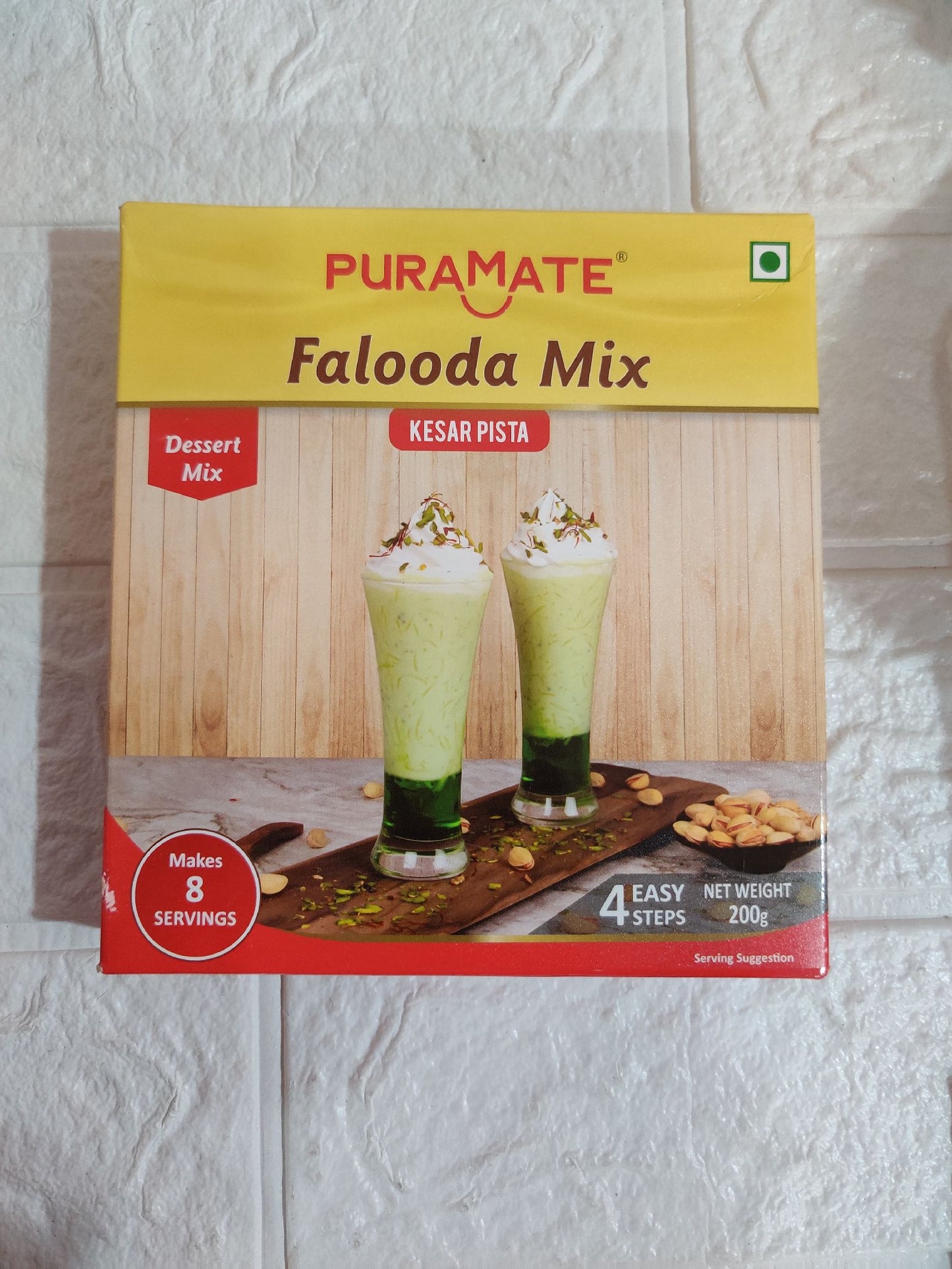 Puramate Dessert Mix Falooda Mix Kesar Pista