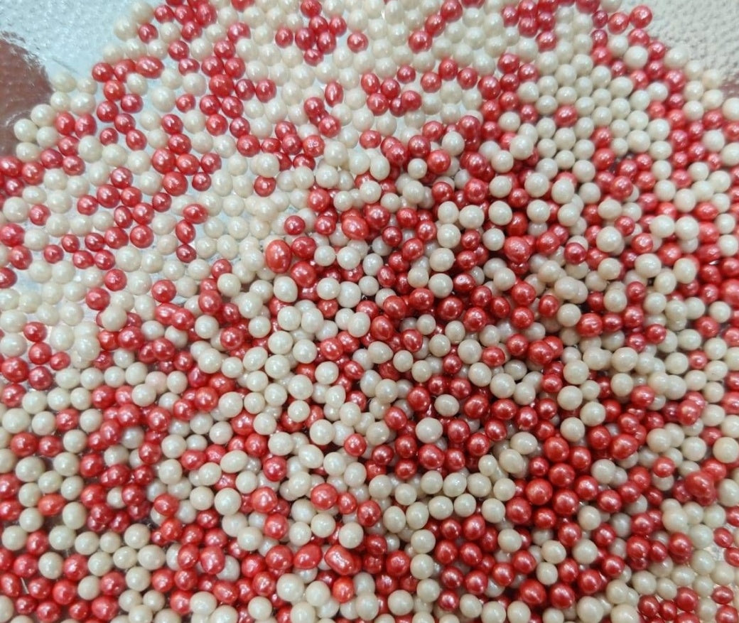 Tastycrafts Small Size Red White Mix Balls