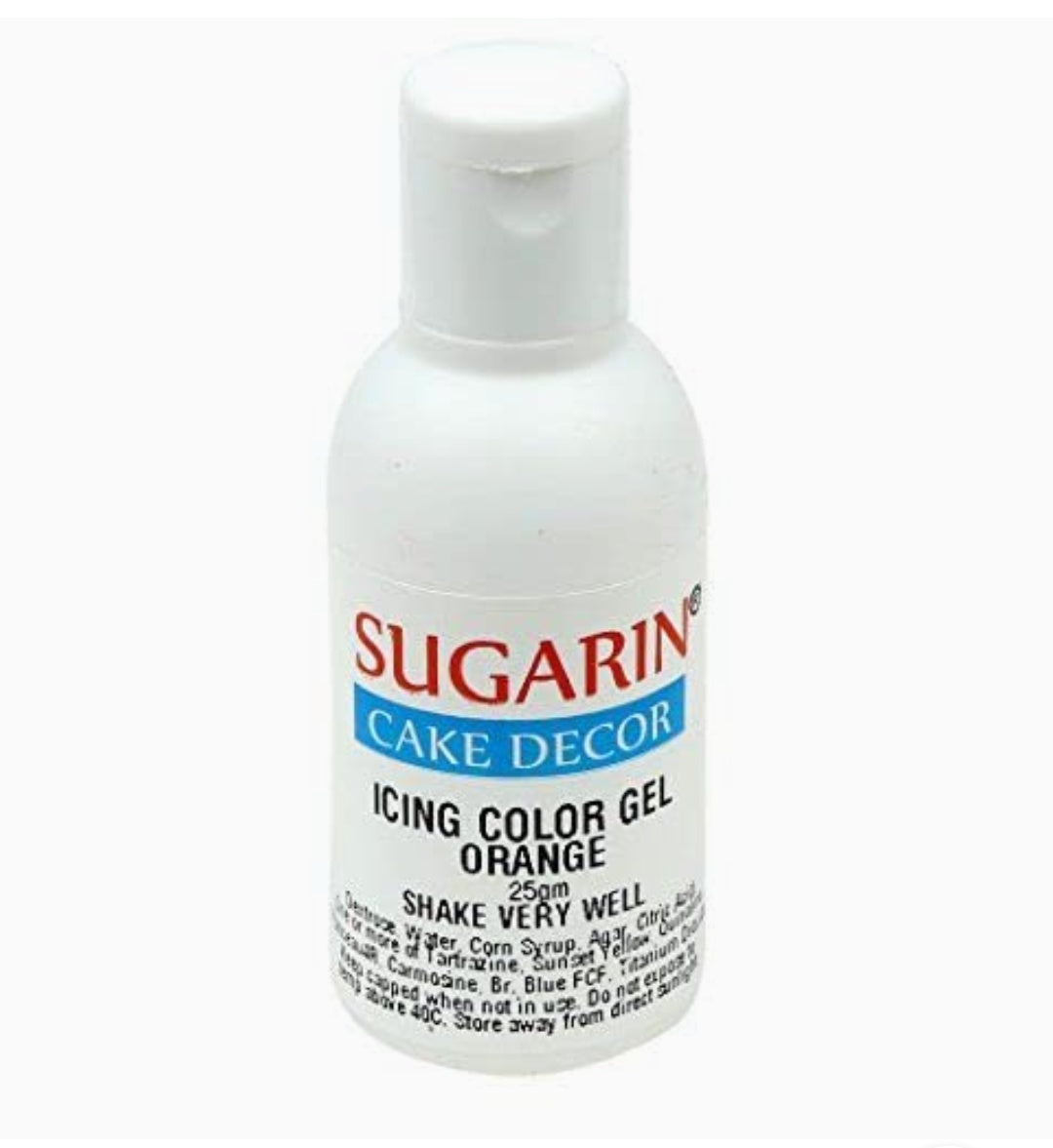 Sugarin Premium Orange Gel colour 25ml