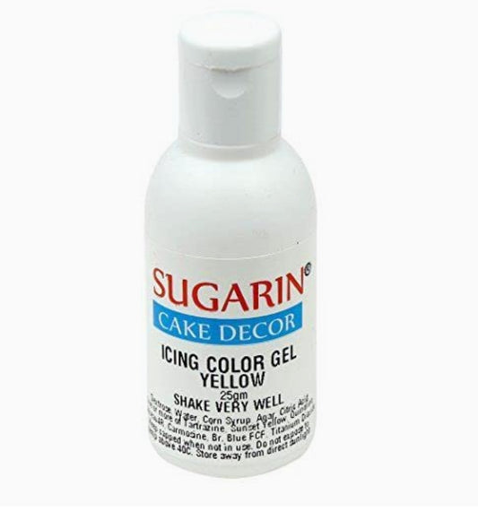 Sugarin Premium Yellow Gel colour 25ml