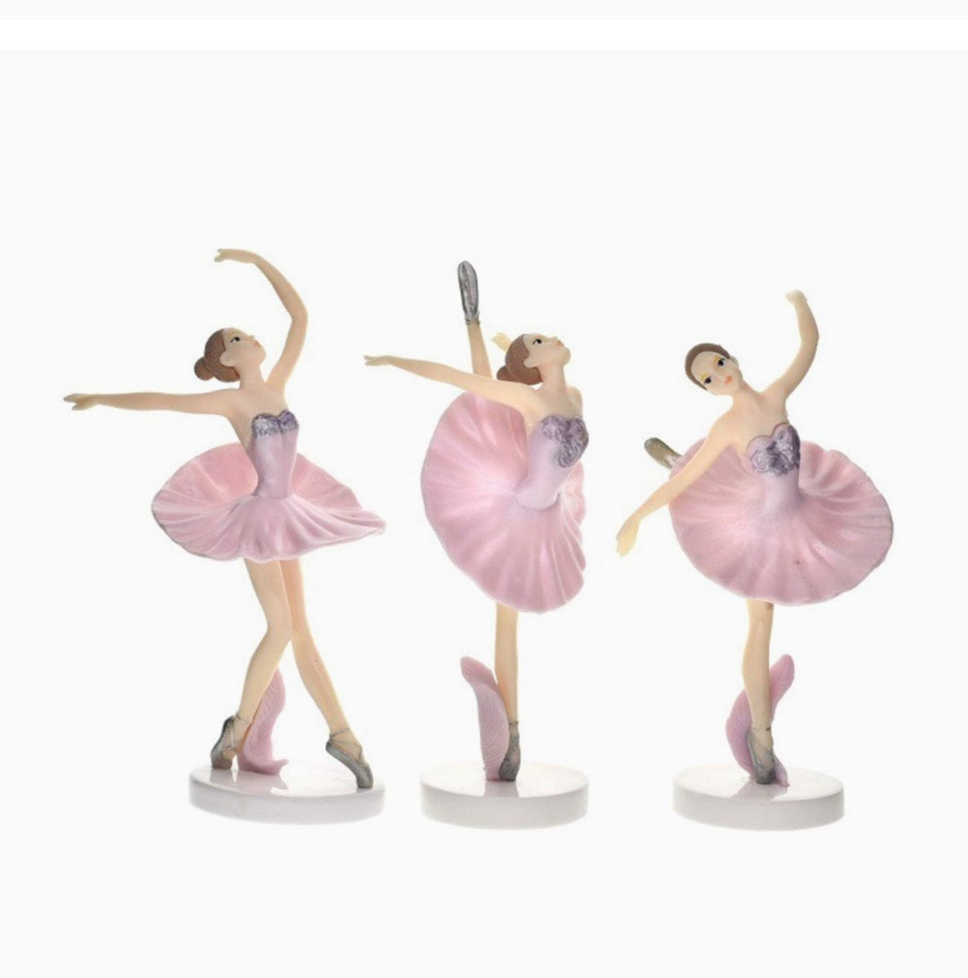 Ballet Dancer Dolls Cake Topper Pack of 3