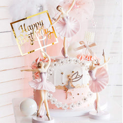 Ballet Dancer Dolls Cake Topper Pack of 3