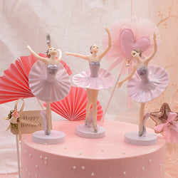 Ballet Dancer Dolls Cake Topper Pack of 3