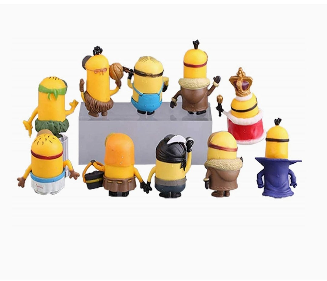 Minion Theme Topper Set of 10