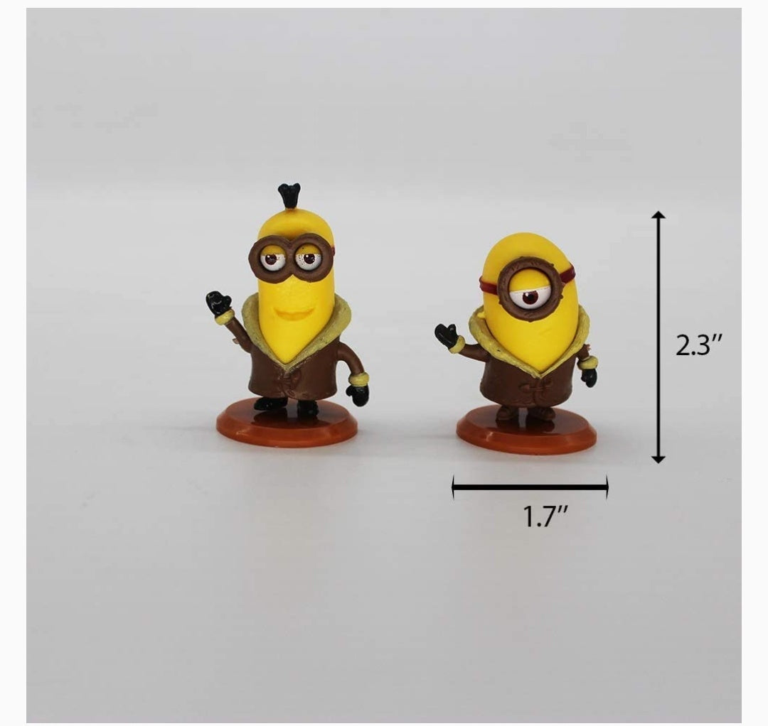 Minion Theme Topper Set of 10