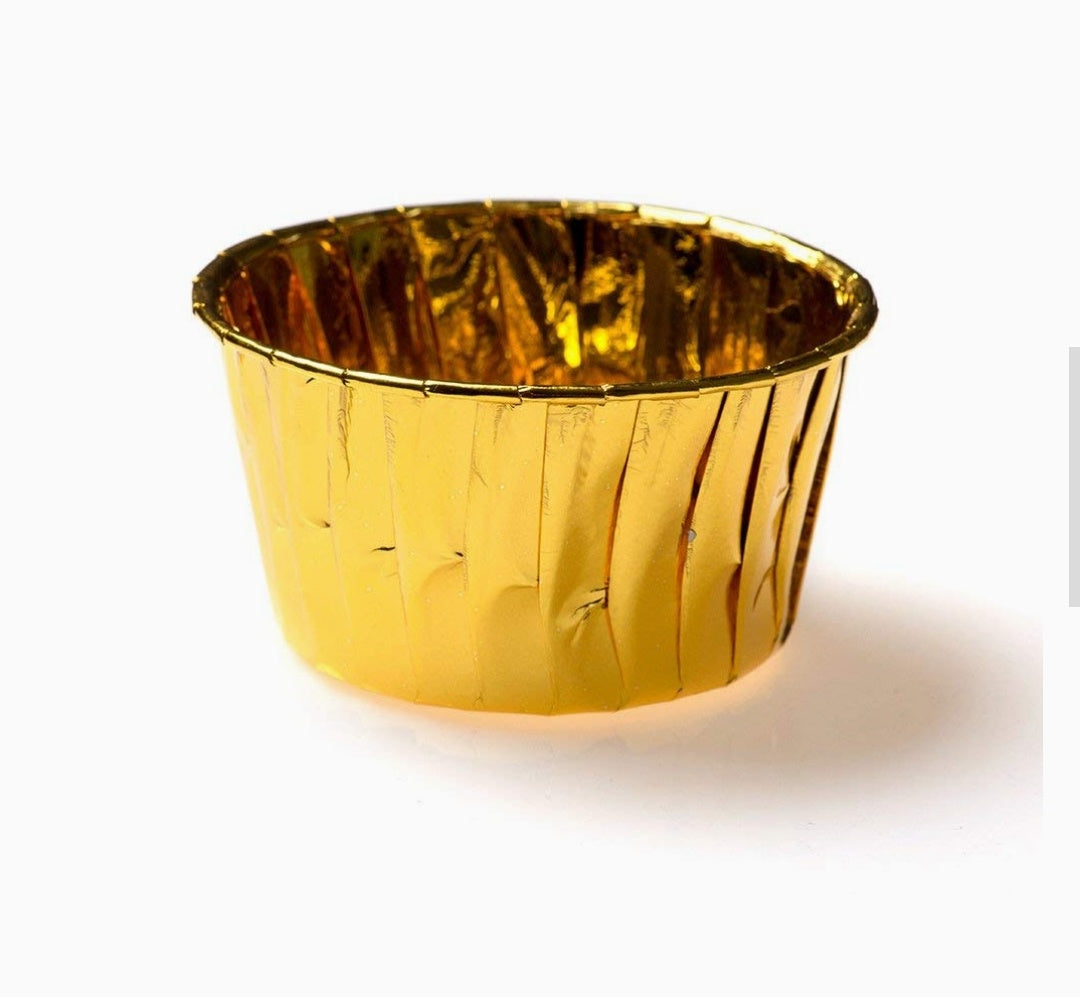 Metallic Golden Cupcake Liner Pack of 100