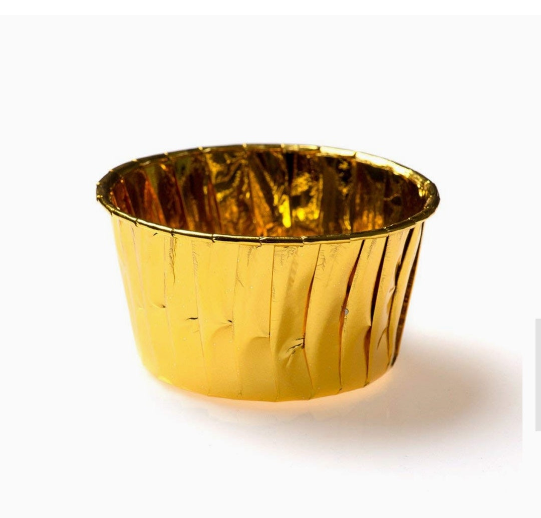 Metallic Golden Cupcake Liner Pack of 100