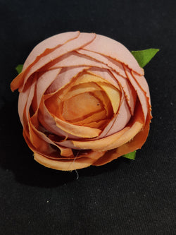 Kashmiri Artificial rose flower (Peach ) pack of 3
