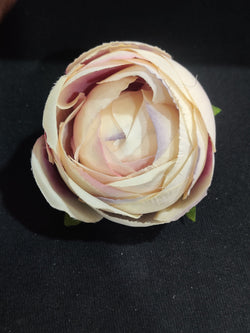Kashmiri Artificial rose flower (cream & purple ) pack of 3