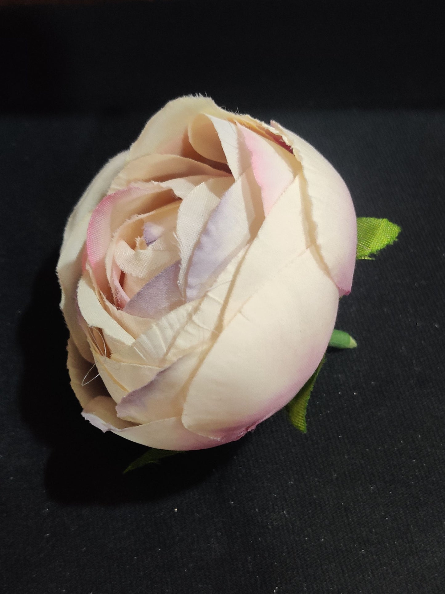 Kashmiri Artificial rose flower (cream & purple ) pack of 3