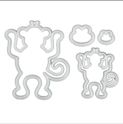 Mummy And Baby Monkey Cutter
