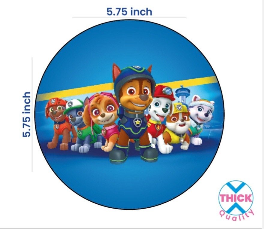 Tastycraft (Pawpatrol) theme Edible Precut Wafer sheet (EWC-130)