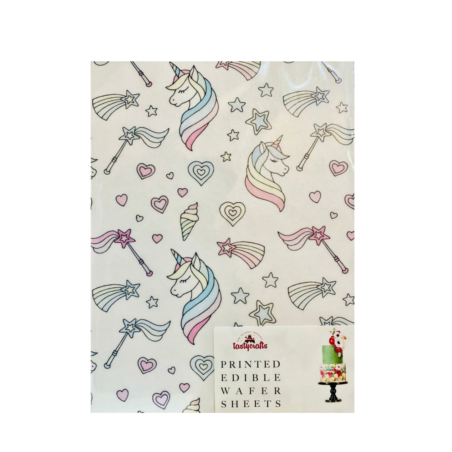 Tastycrafts Edible A4 unicorn Sheet (PWP-039)