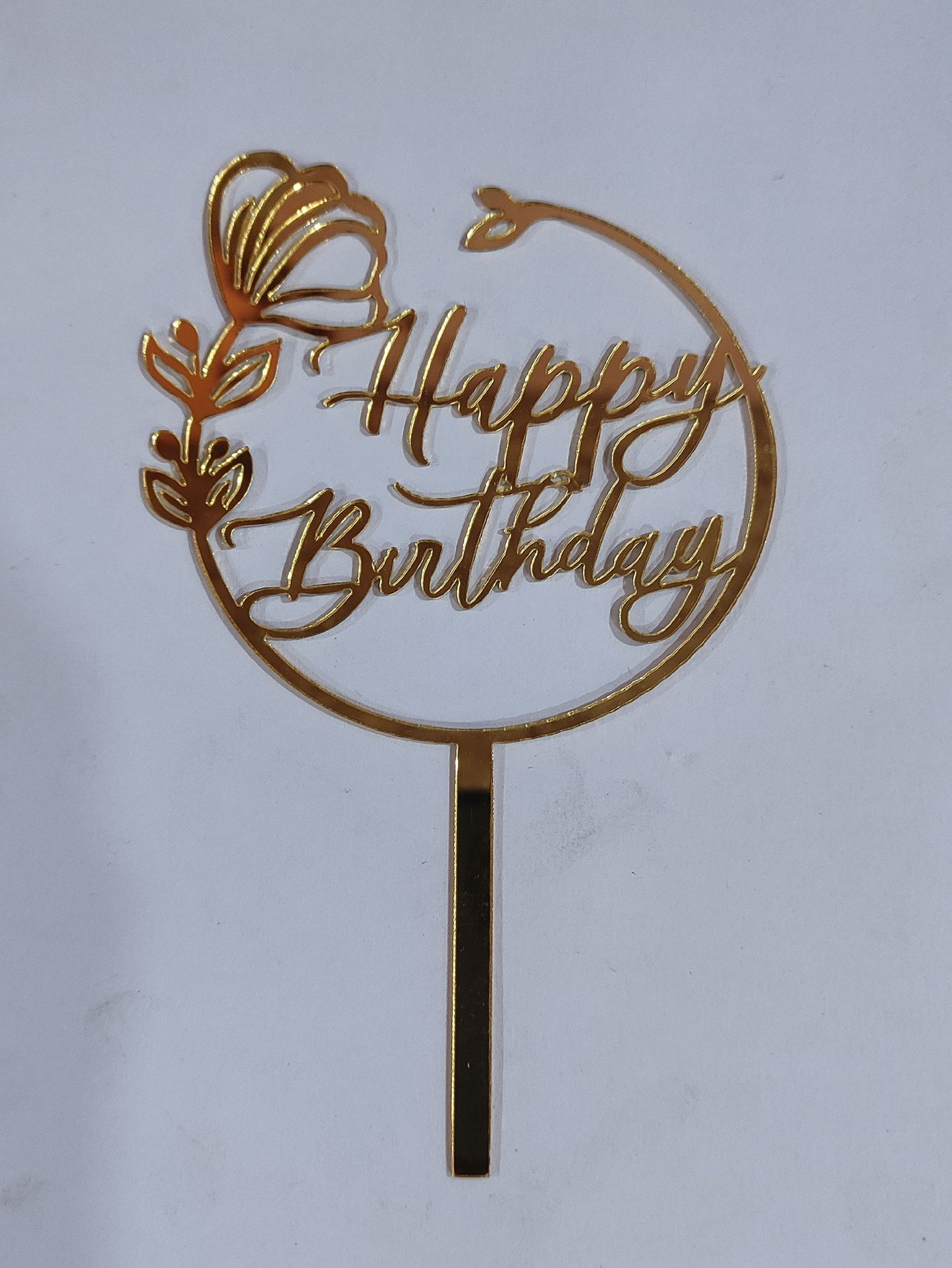 Acrylic Happy Birthday Topper RT00667