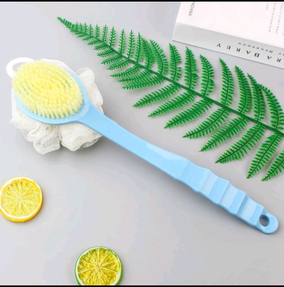 Long-handled Soft-bristled Dual-purpose Bathing Brush