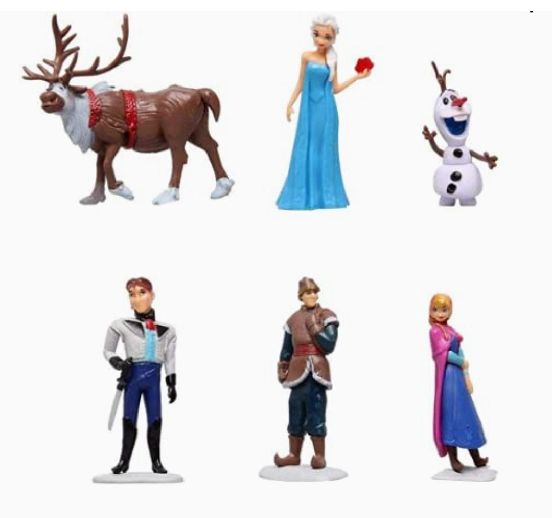 Cake Topper 6 Pcs Frozen Toys