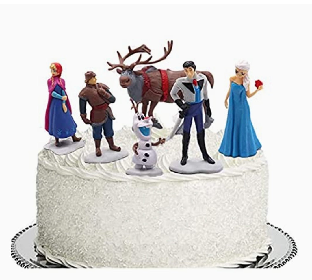 Cake Topper 6 Pcs Frozen Toys