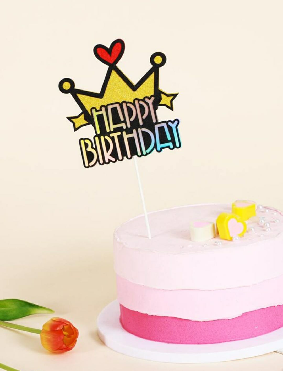 Premium Happy Birthday Topper