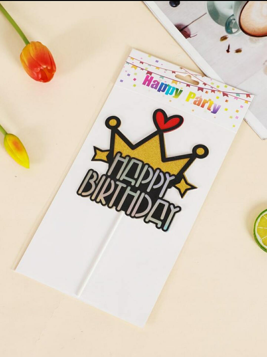 Premium Happy Birthday Topper