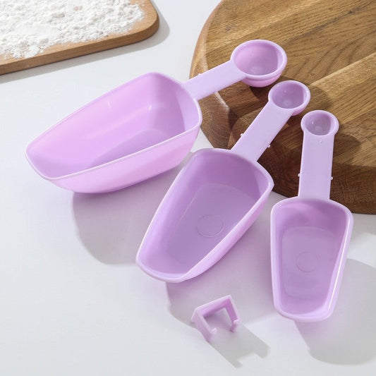 Dimensional Scoops and Spoons "Double " 3 pcs (Random Colour )