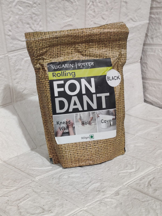 Sugarin  Rolling Fondant Black 900 Gm