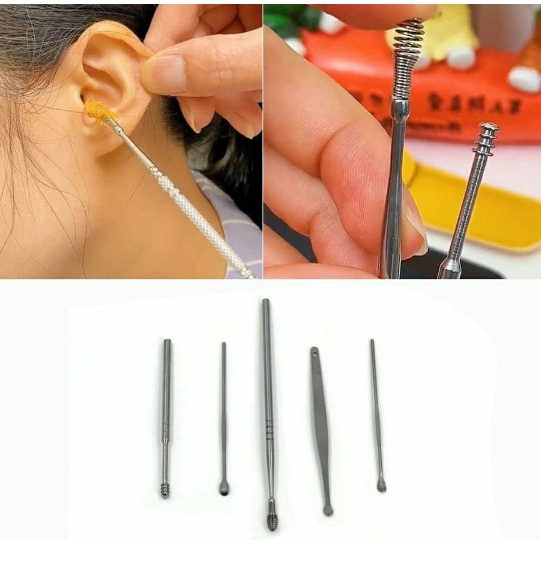 6 Pcs Ear Wax Cleaner
