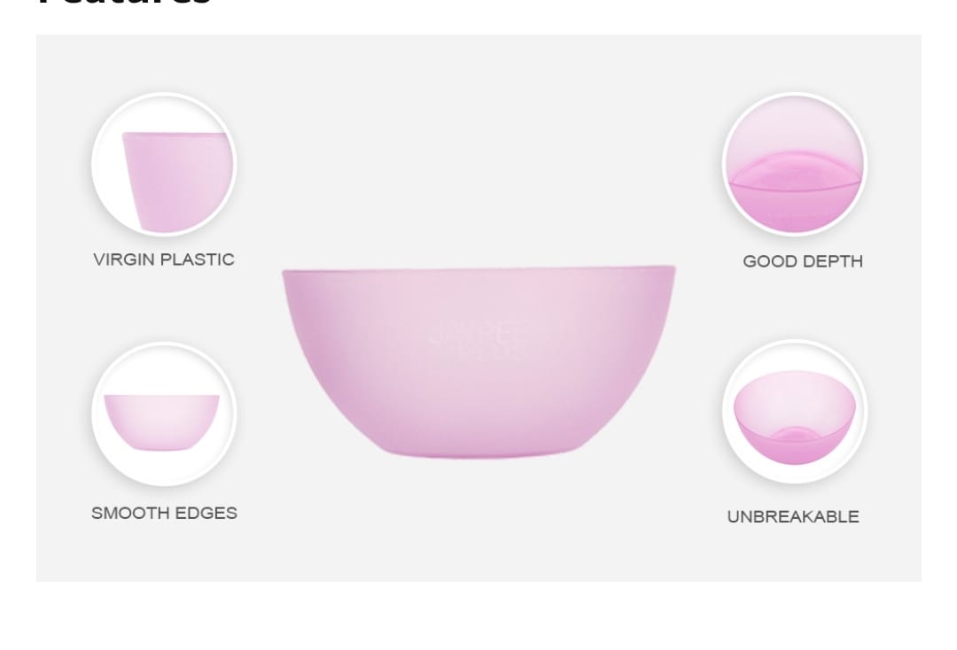 Whipping Cream Mixing Bowl Set of 4 ( Random Color)