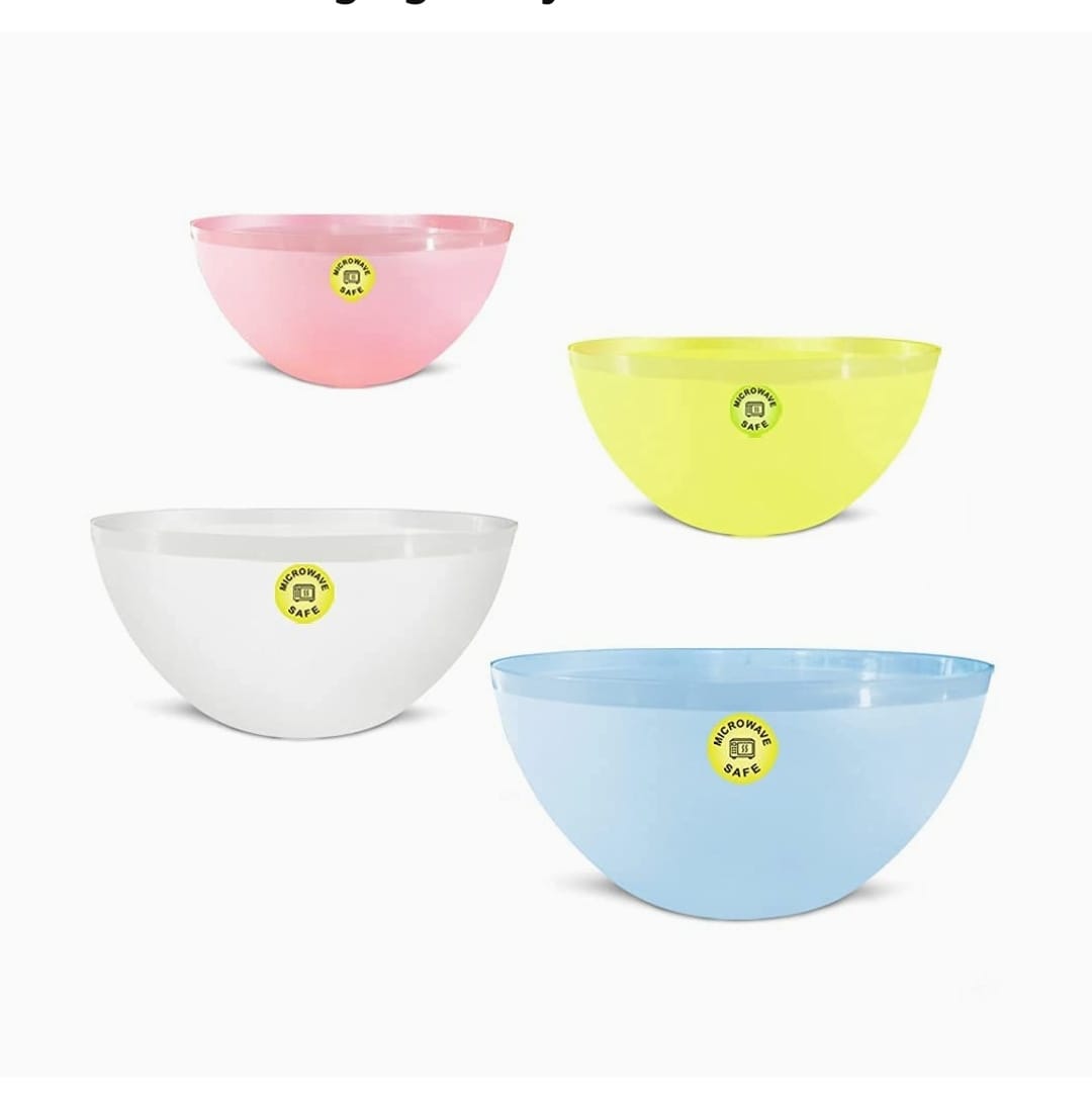 Whipping Cream Mixing Bowl Set of 4 ( Random Color)